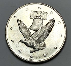 Liberty Bell Flying Eagle 1 ozt .999 Silver