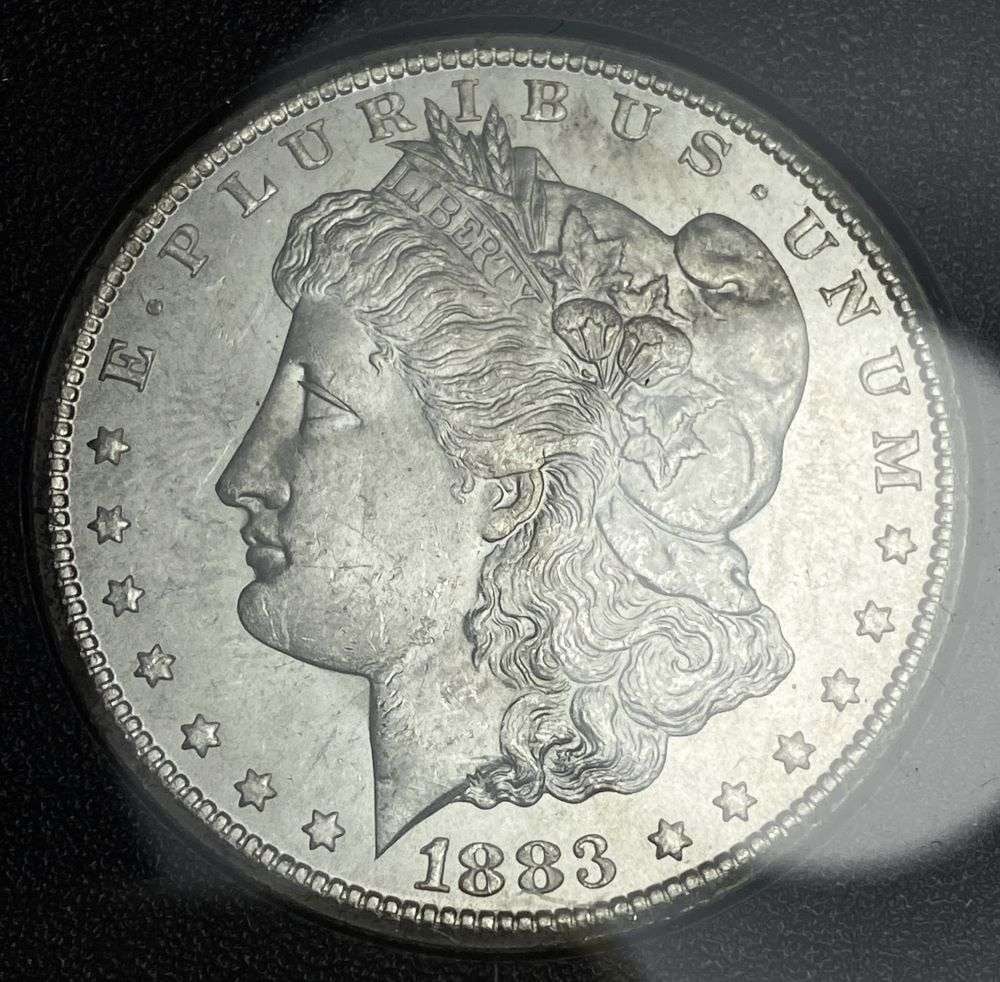 1883-CC Morgan Silver Dollar GSA MS63: Winner shall receive the exact coin shown here. (RR/UBB)