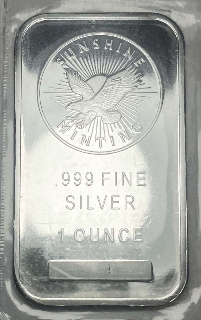 Sunshine Minting Eagle 1 ozt .999 Silver Bar (1 of 3)
