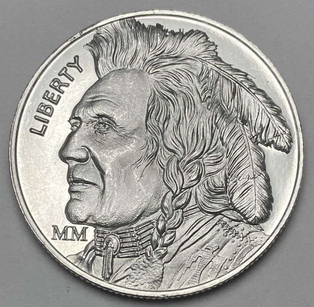 Mason Mint Buffalo Design 1 ozt .999 Silver: Winner shall receive the exact coin shown here. (CD/B)