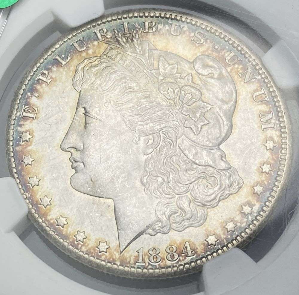 1884-CC Morgan Silver Dollar NGC MS64 CAC (1 of 4)