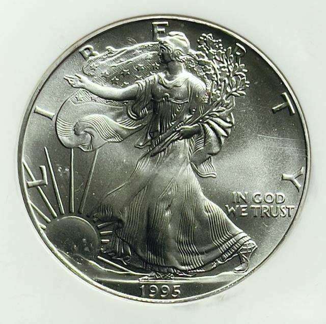 1995 American Silver Eagle NGC MS69 (1 of 4)