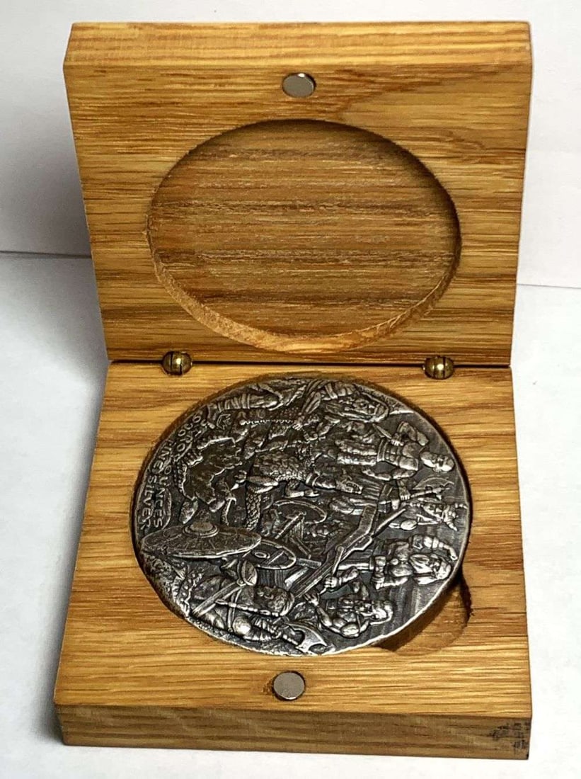 Monarch Baby Dragon VS Vikings 5 ozt .999 Silver: Winner shall receive the exact item shown here. (EP/TVPD=B)