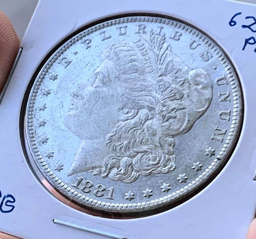 1881-O Morgan Silver Dollar MS62 PL (1 of 4)