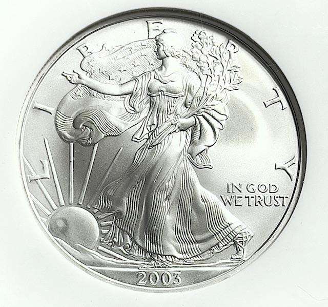 2003 American Silver Eagle NGC MS69 (1 of 4)