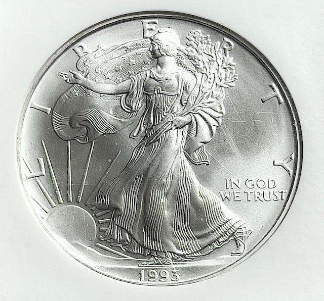 1993 American Silver Eagle NGC MS69 (1 of 4)