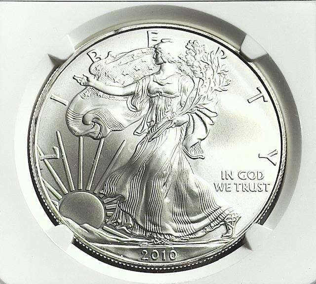 2010 American Silver Eagle NGC MS69 (1 of 4)