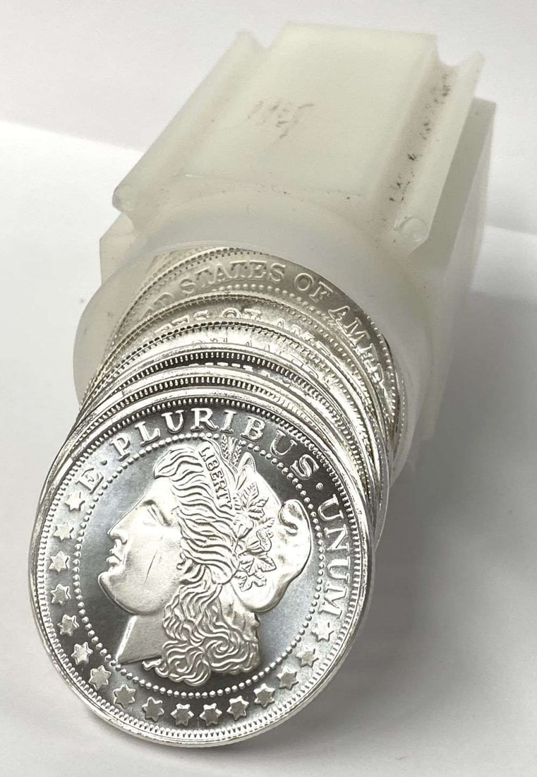 Roll (20) Mixed 1 ozt .999 Silver Rounds (1 of 3)