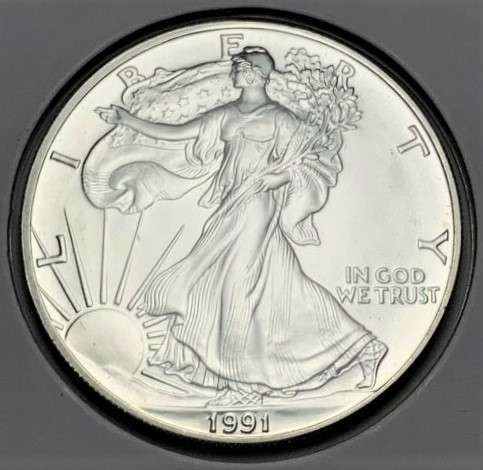 1991 American Silver Eagle MS69 (1 of 3)
