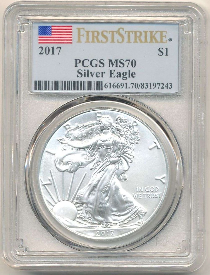 2017 American Silver Eagle PCGS MS70 First Strike (1 of 4)