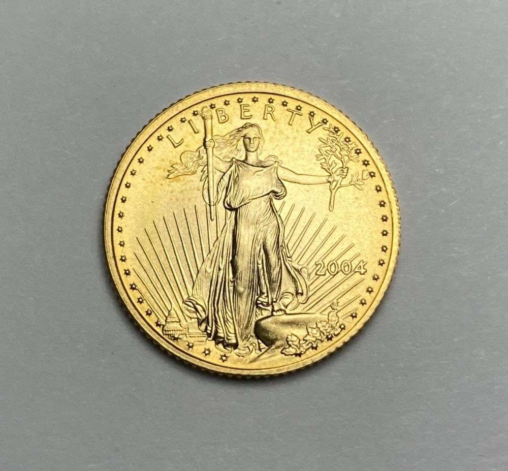 2004 American $5 Gold Eagle 1/10 ozt (1 of 2)