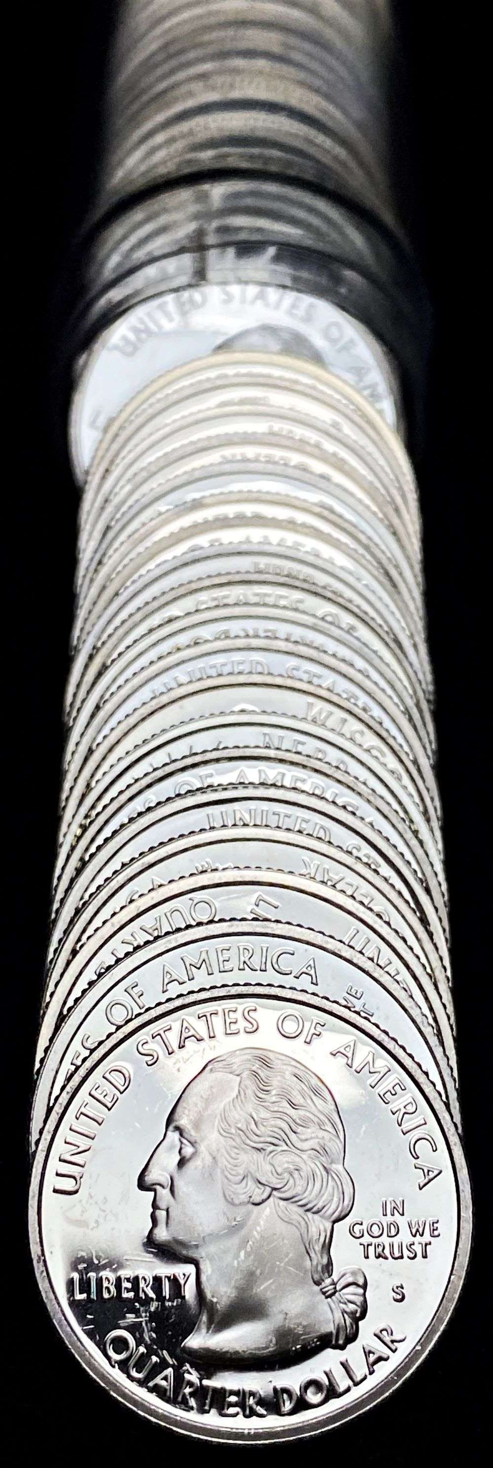 Roll (40-coins) Proof 90% Silver Modern State Quarters (1 of 4)