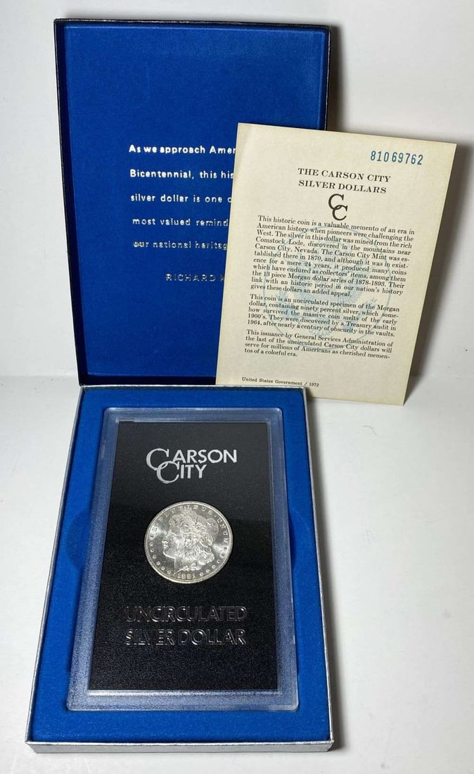 1881-CC Morgan Silver Dollar MS64 PL GSA (1 of 6)