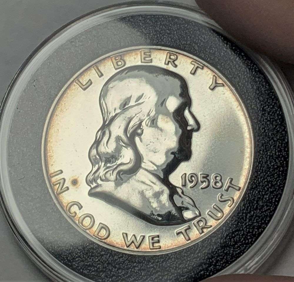 1958 Franklin Silver Half Dollar PF68 (1 of 2)