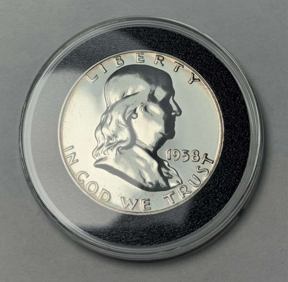 1958 Franklin Silver Half Dollar PF68 (1 of 2)