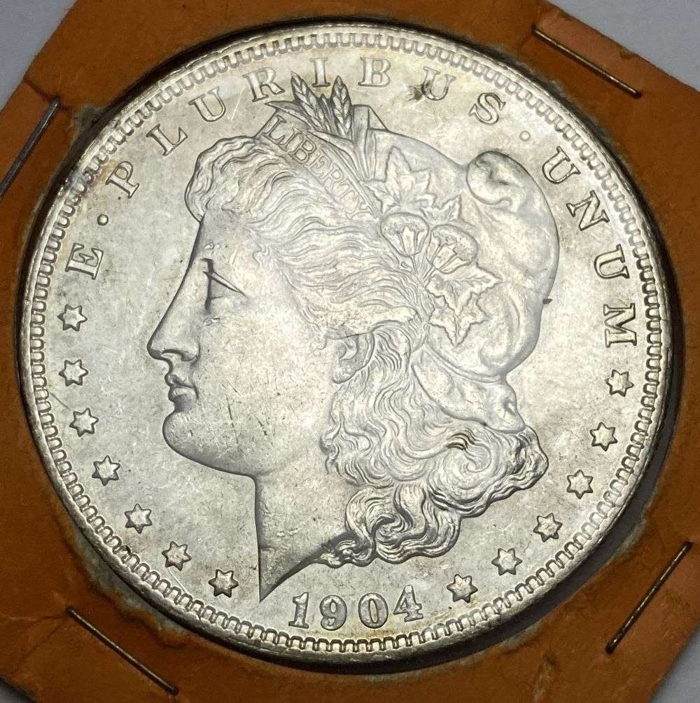 1804-O Morgan Silver Dollar MS63: Winner shall receive the exact coin shown here. (RR/B)
