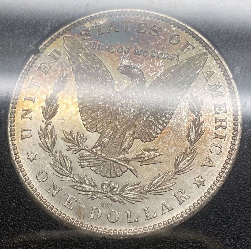 Toned 1882-CC Morgan Silver Dollar MS65 PL GSA (1 of 5)