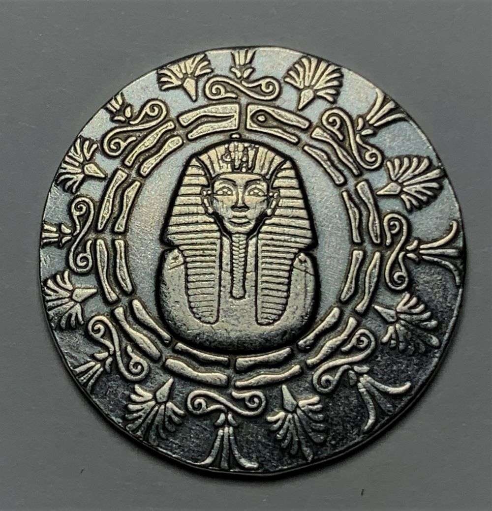 Old World Style 1/4 ozt Egyptian King Tut .999 Silver (4-coins): Winner shall receive (4) coins precisely resembling the ones shown here. (BD/TVC=B)