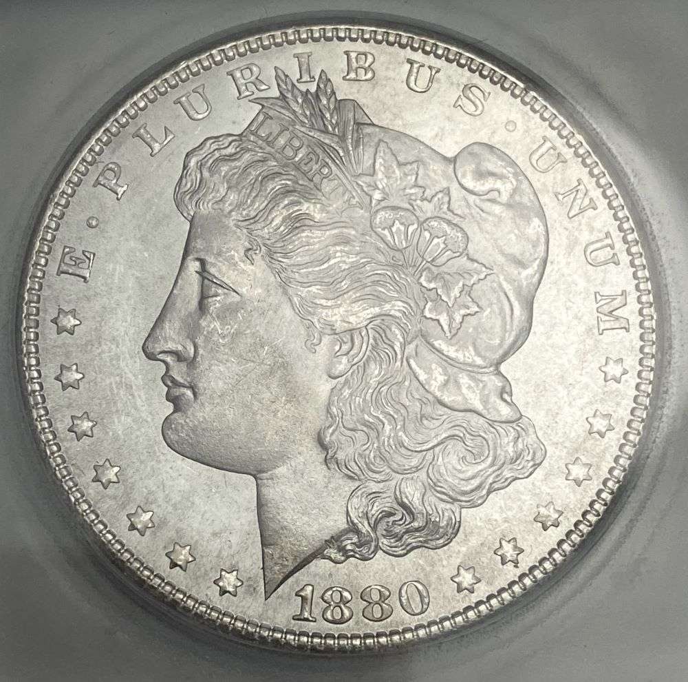 1880-S Morgan Silver Dollar MS65 (1 of 4)