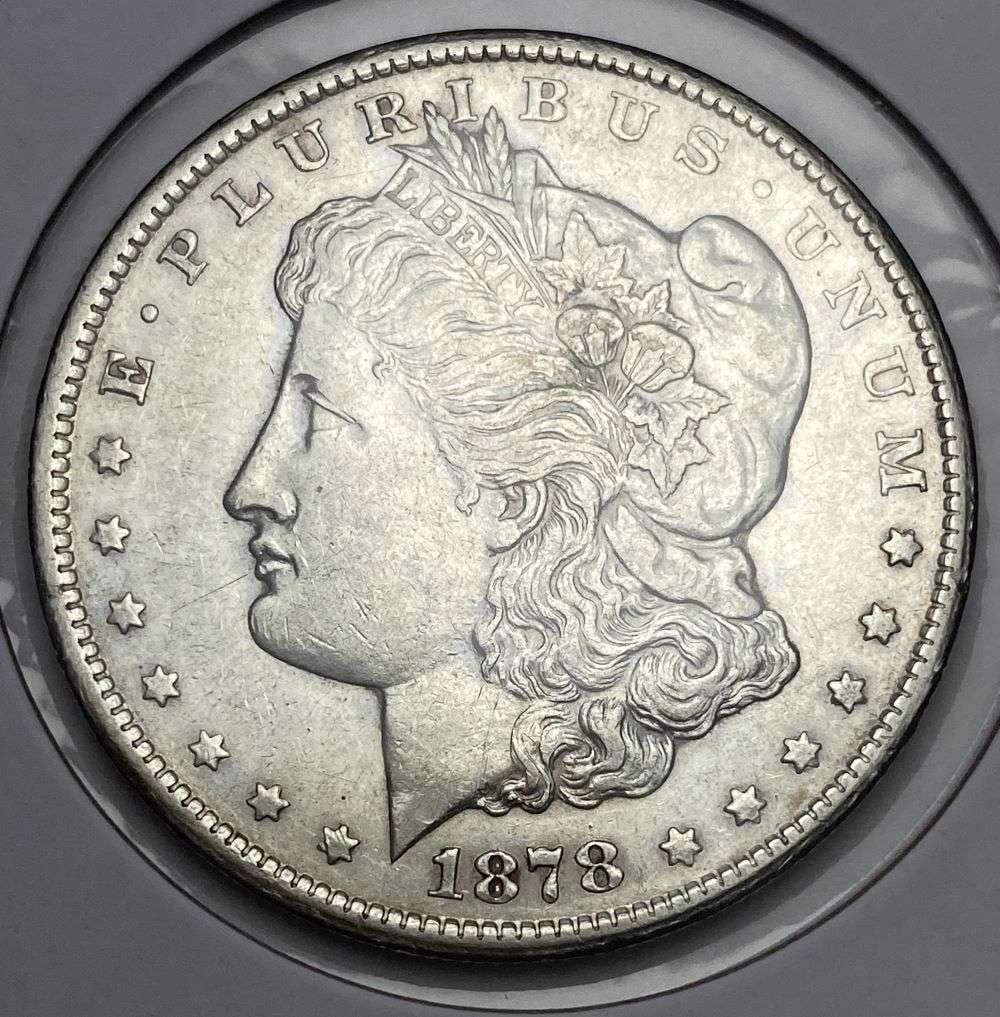 1878-CC Morgan Silver Dollar AU Details (1 of 3)