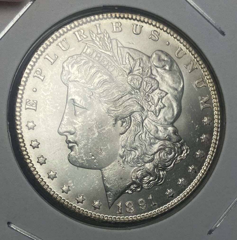 1891-CC Morgan Silver Dollar MS63 (1 of 2)