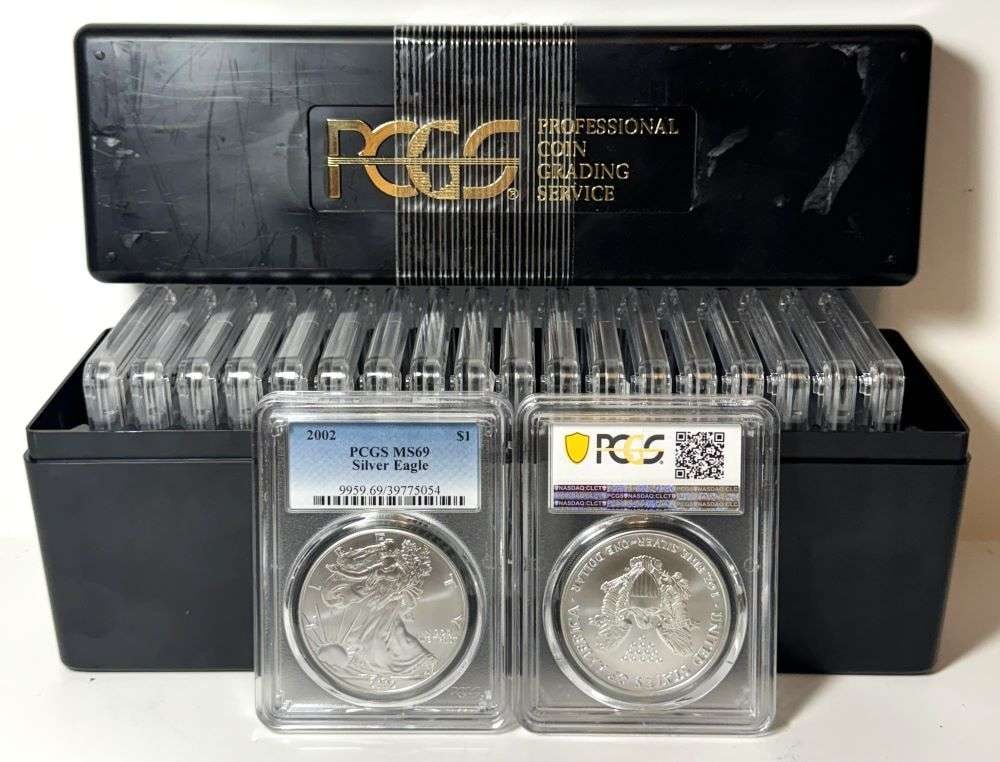 Box (20) 2002 American Silver Eagle NGC MS69 (1 of 3)