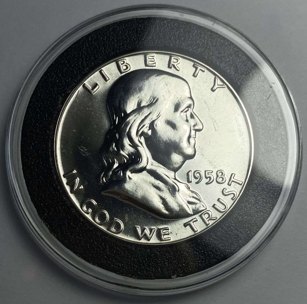 1958 Franklin Silver Half Dollar PF68+ (1 of 2)