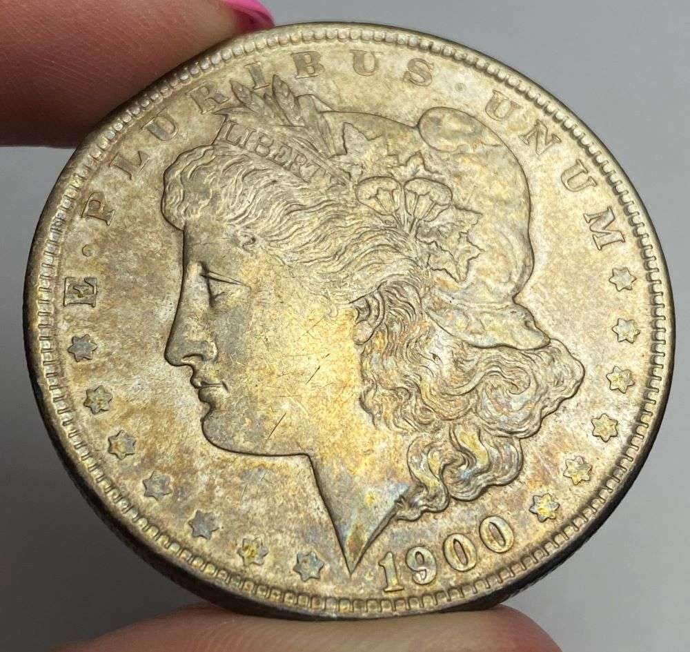 Magnificent, Stunning Color! 1900 Morgan Silver Dollar (1 of 2)