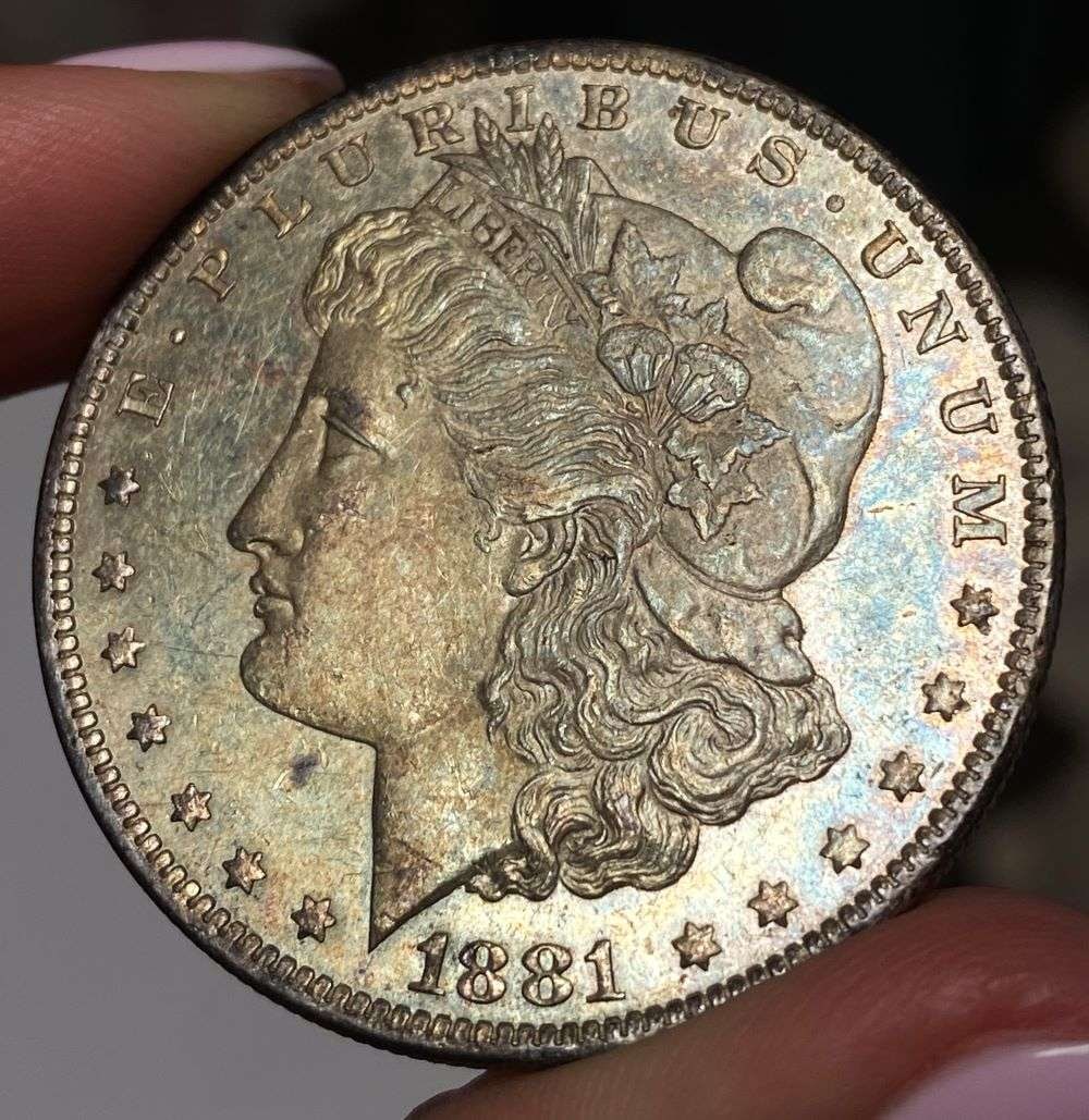 Magnificent, Stunning Color! 1881-O Morgan Silver Dollar MS65 PL (1 of 4)