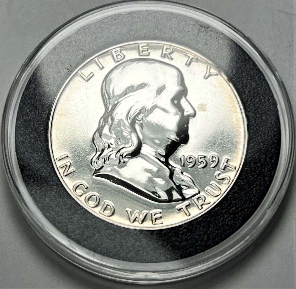 1959 Franklin Silver Half Dollar PF68+ (1 of 2)