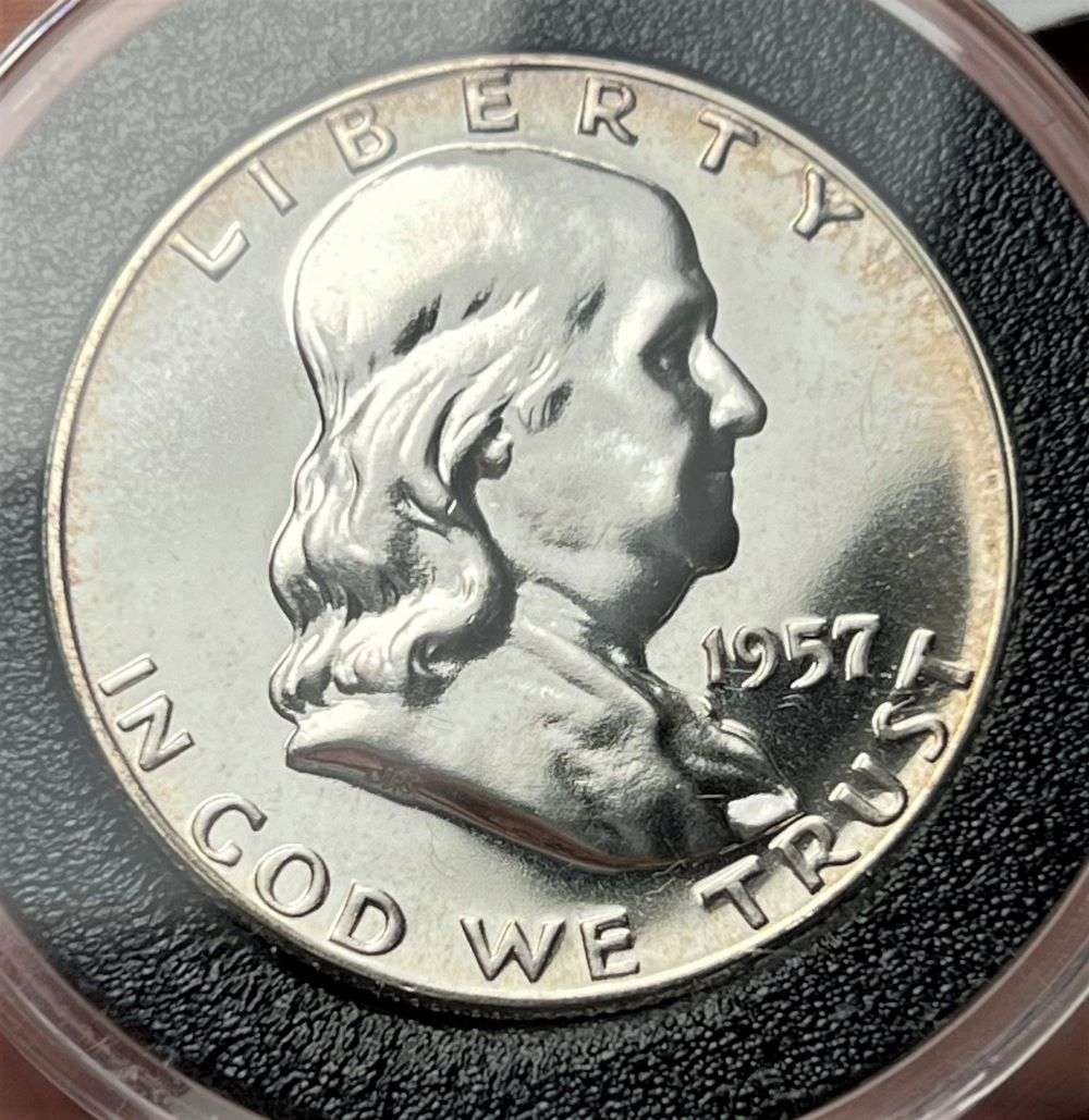 1957 Franklin Silver Half Dollar PF68+ (1 of 2)
