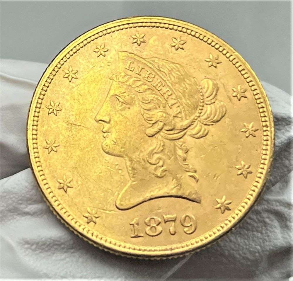 Last Minute! 1879 Gold $10 Liberty Head AU58 (1 of 2)