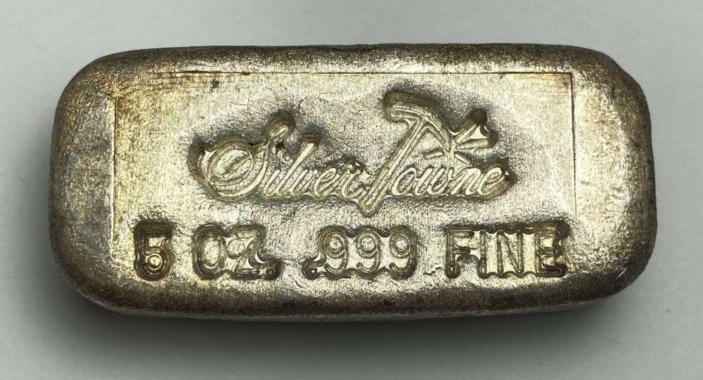 Vintage SilverTowne 5 ozt .999 Silver Bar (1 of 4)