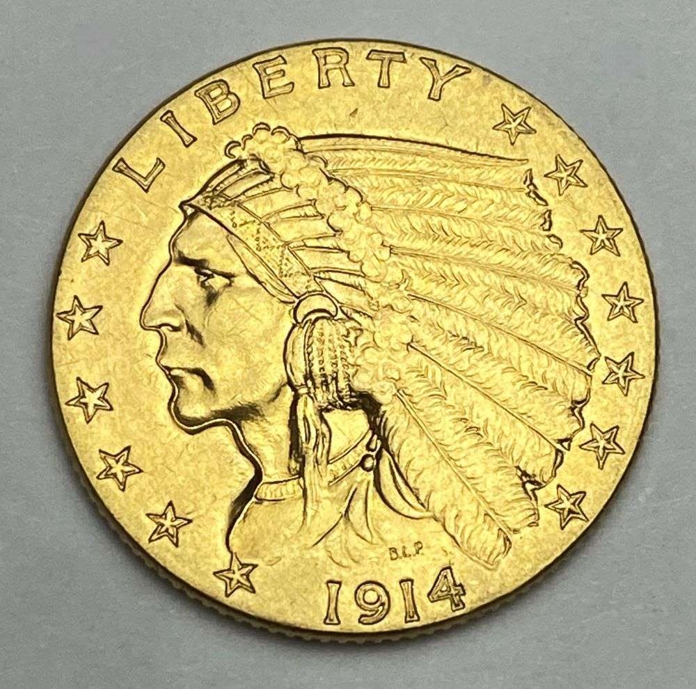 1914 Gold $2.50 Indian Head MS64 (1 of 2)