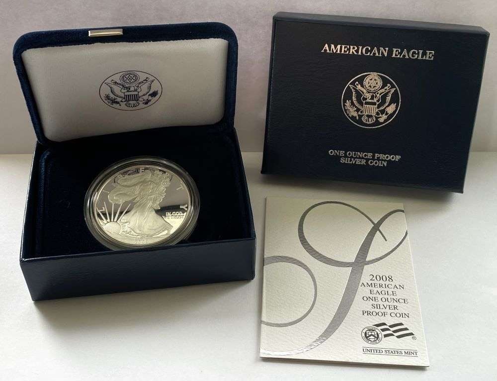 2008-W American Silver Eagle PF69 OGP (1 of 5)