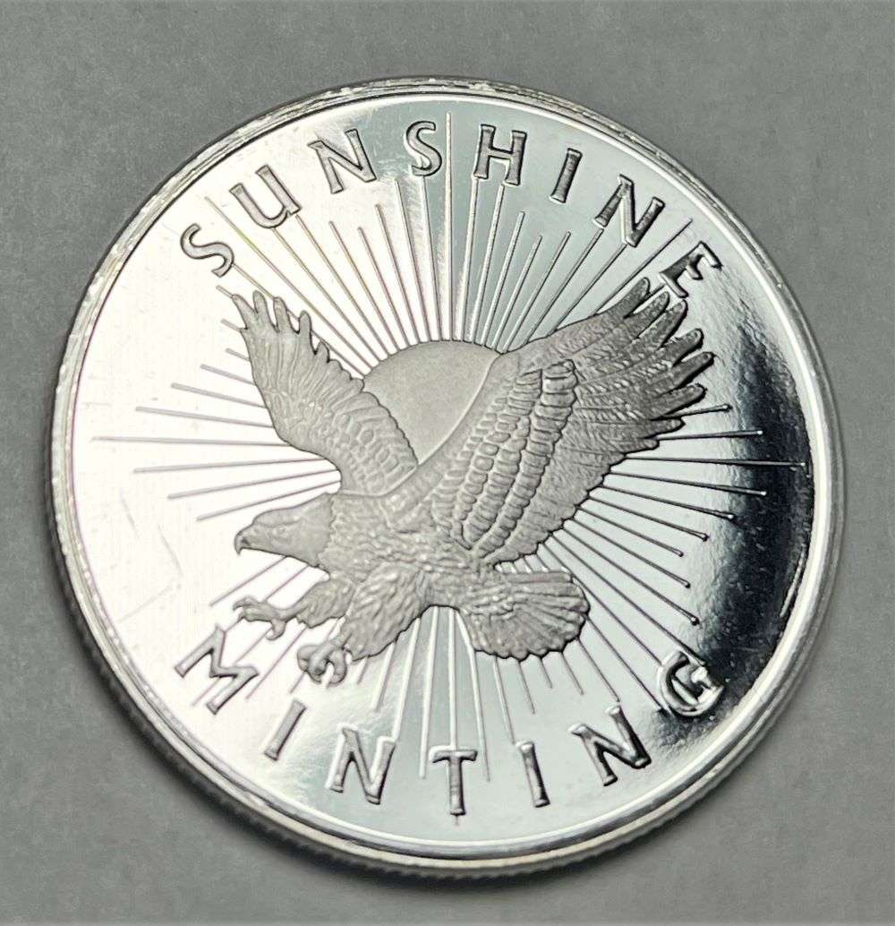 Sunshine Minting Eagle Proof 1 ozt .999 Silver (1 of 2)