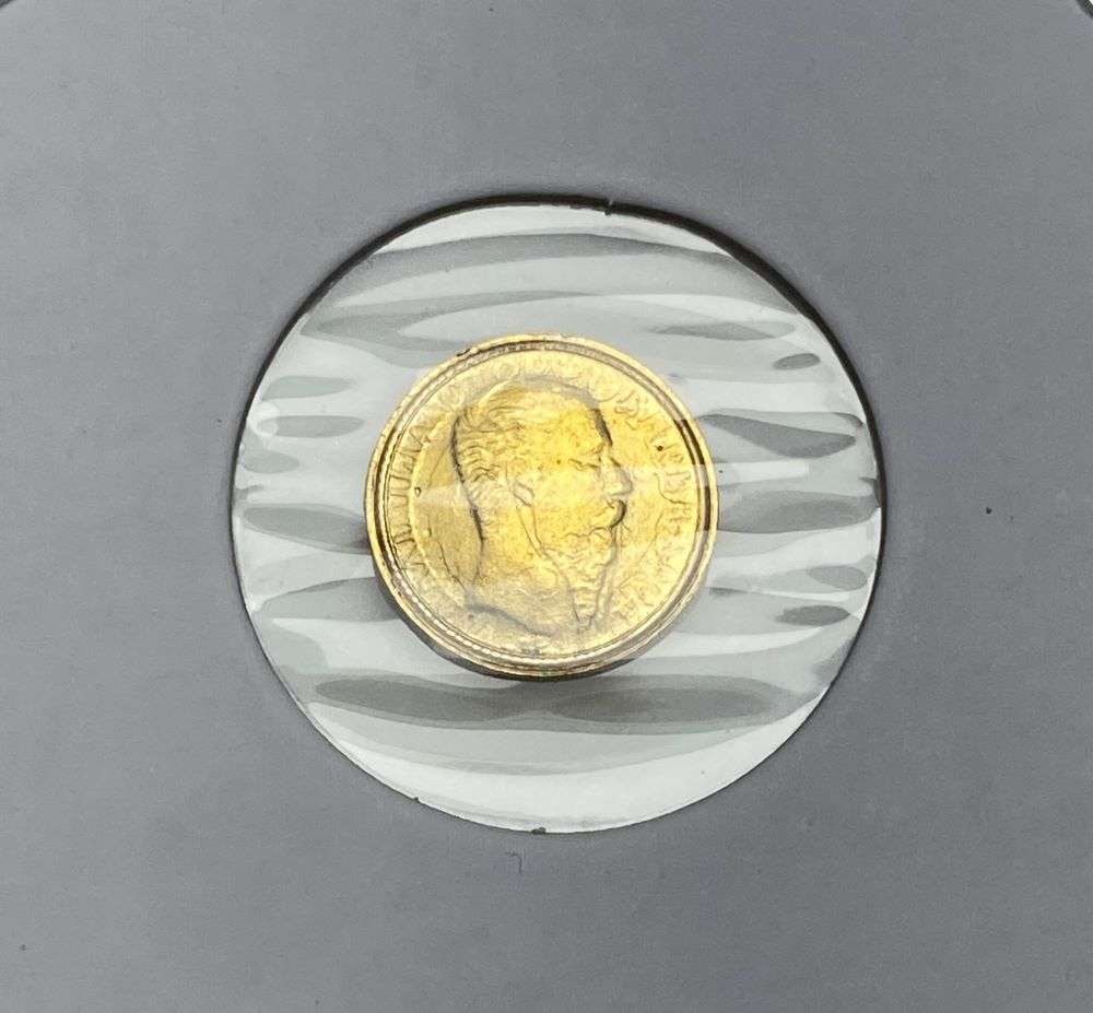 1865 Mexico Empire Of Maximiliano .5g Gold: Winner shall receive the exact coin shown here. (RR/B)
