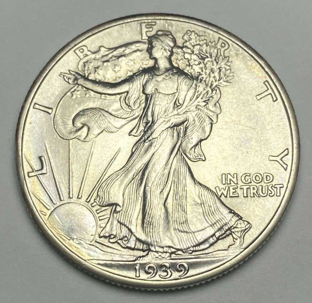 1939 Walking Liberty Silver Half Dollar MS63 (1 of 2)