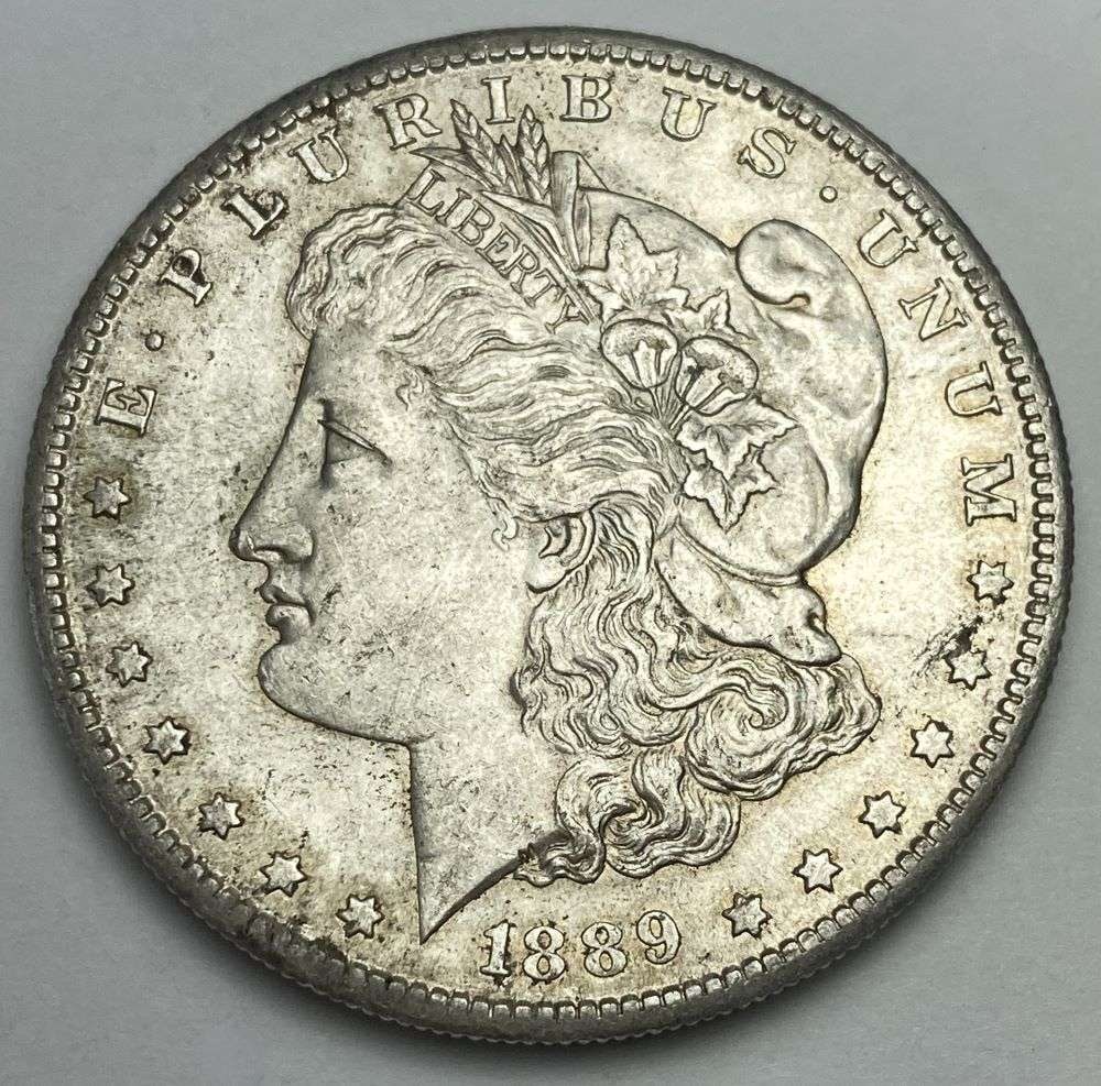 1889-S Morgan Silver Dollar MS60 (1 of 2)