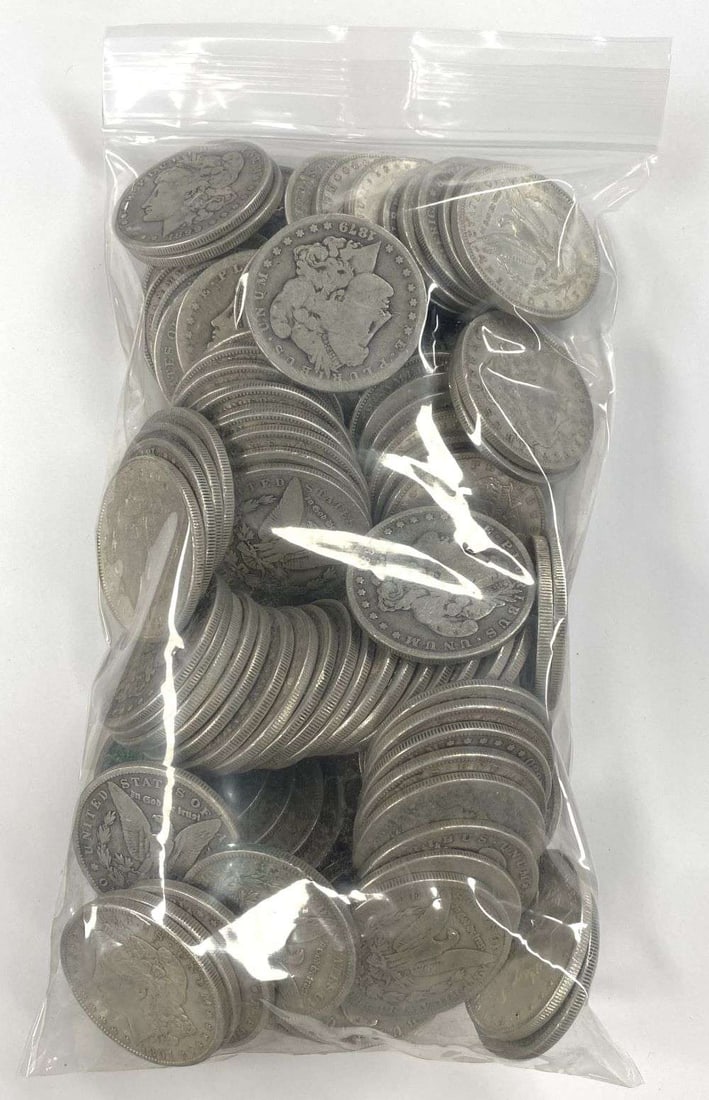 (100) Morgan Silver Dollars Junky Pluses (1 of 7)