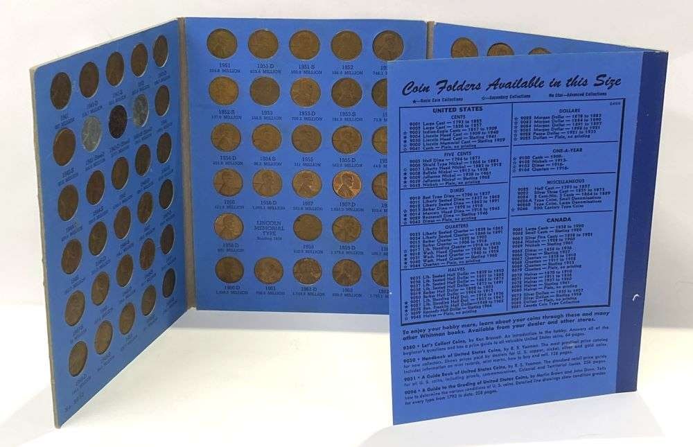 1941-1975-D Lincoln Cent Incomplete Album (80-coins): Winner shall receive the exact album (80-coins) shown here. (RR)