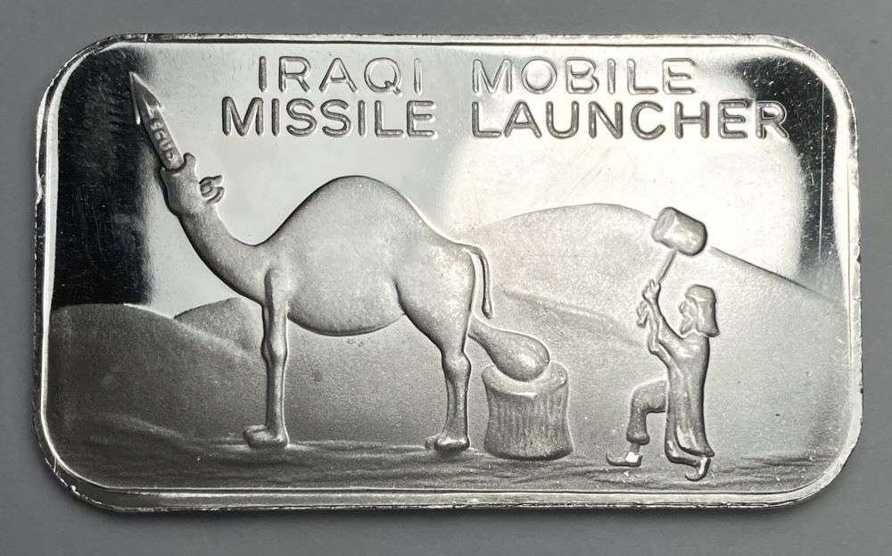 Iraqi Mobile Missile Launcher 1 ozt .999 Silver Bar (1 of 2)