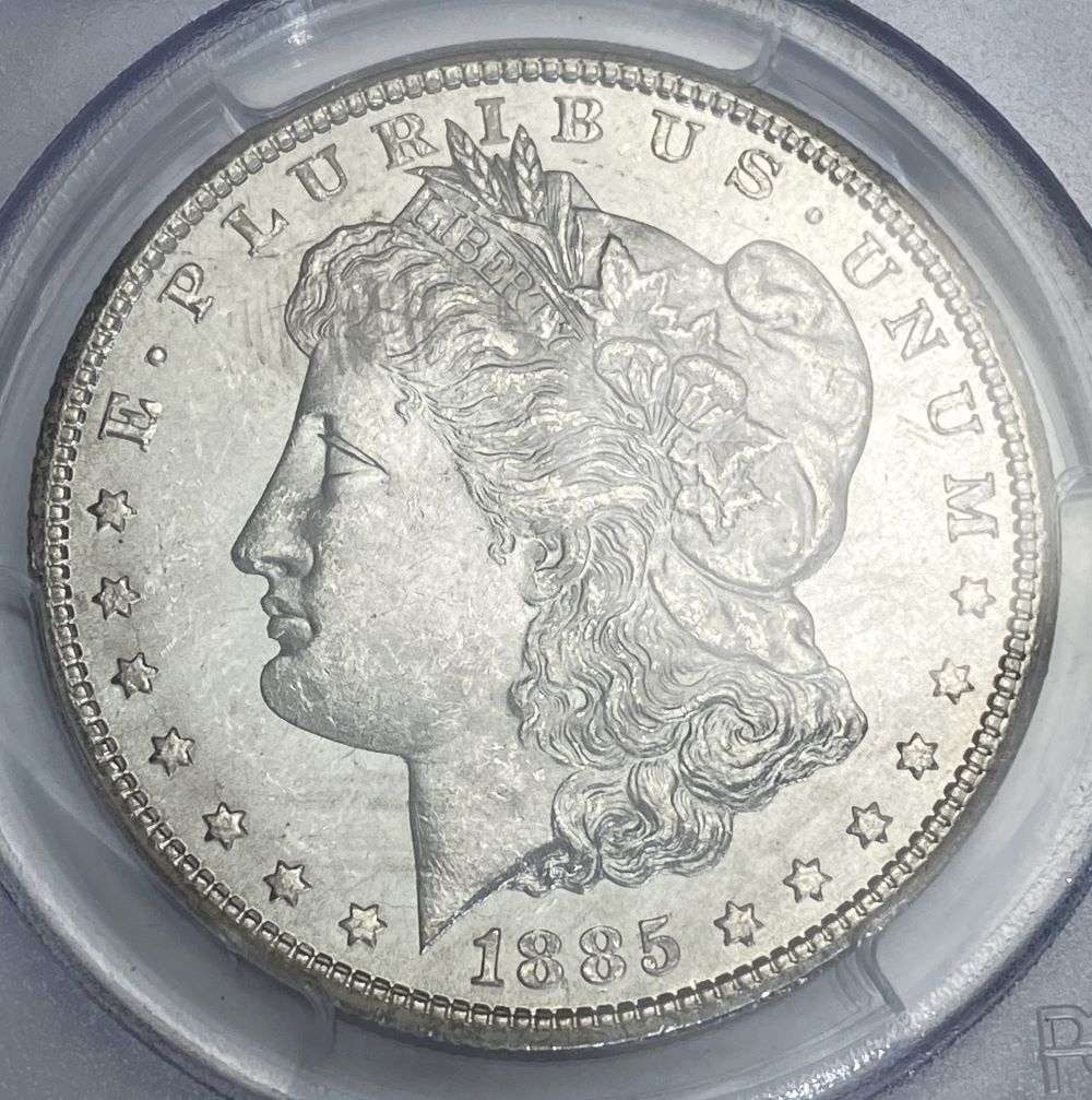 1885-CC Morgan Silver Dollar PCGS MS62 (1 of 4)