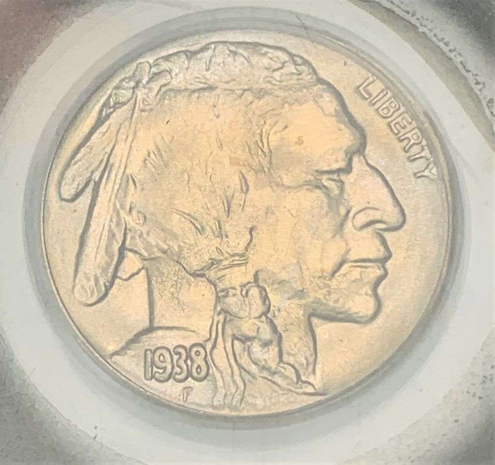 1938-D Buffalo Nickel PCGS MS66: This auction is proud to present a massive slabbed consignment! This consists of complete, and/or near complete sets of: Buffalo Nickels, Walking Liberty Half Dollars, Morgan Silver Dollars and Peace 