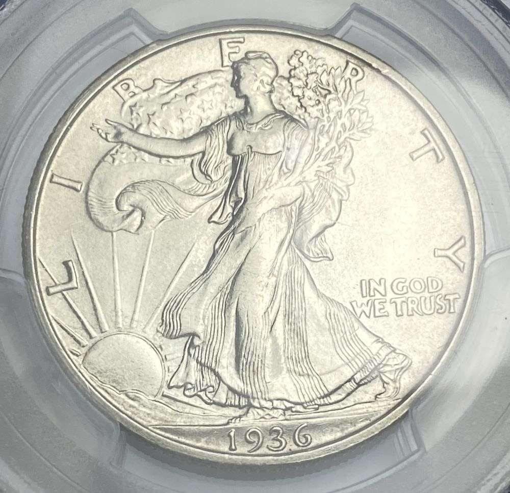 1936-S Walking Liberty Silver Half Dollar PCGS MS63 (1 of 4)