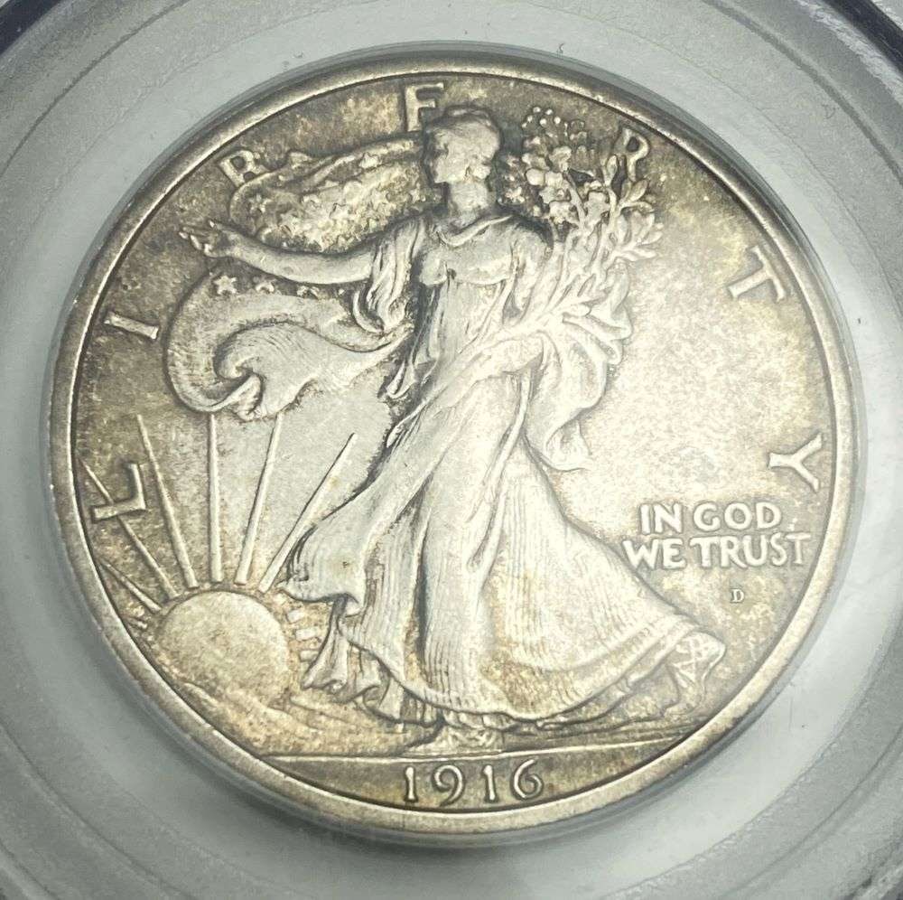 1916-D Walking Liberty Silver Half Dollar PCGS MS63 (1 of 4)