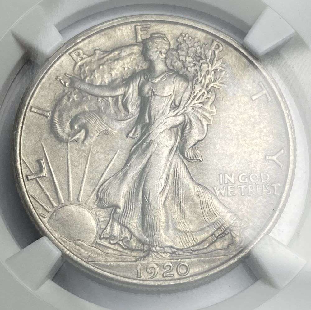 1920 Walking Liberty Silver Half Dollar NGC MS62 (1 of 4)