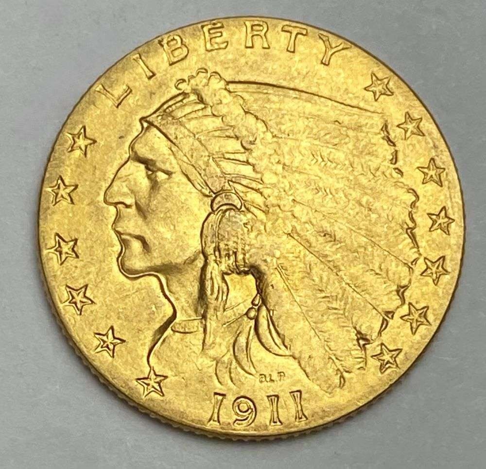 Last Minute! 1911 Gold $2.50 Indian Head MS63+ (1 of 2)