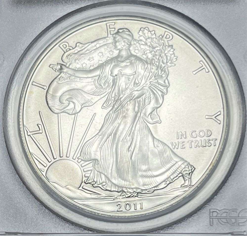 2011 American Silver Eagle PCGS MS70 First Strike 25th Anniversary (1 of 4)