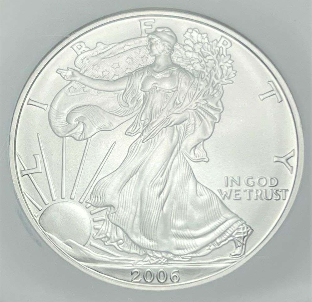 2006-W American Silver Eagle NGC MS69 20th Anniversary (1 of 4)